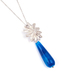 Colar Poppy Ágata Azul