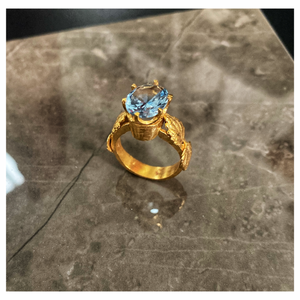 Anel Caritate Aquamarine