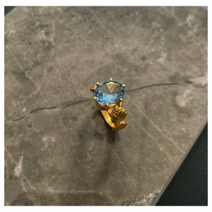 Anel Caritate Aquamarine